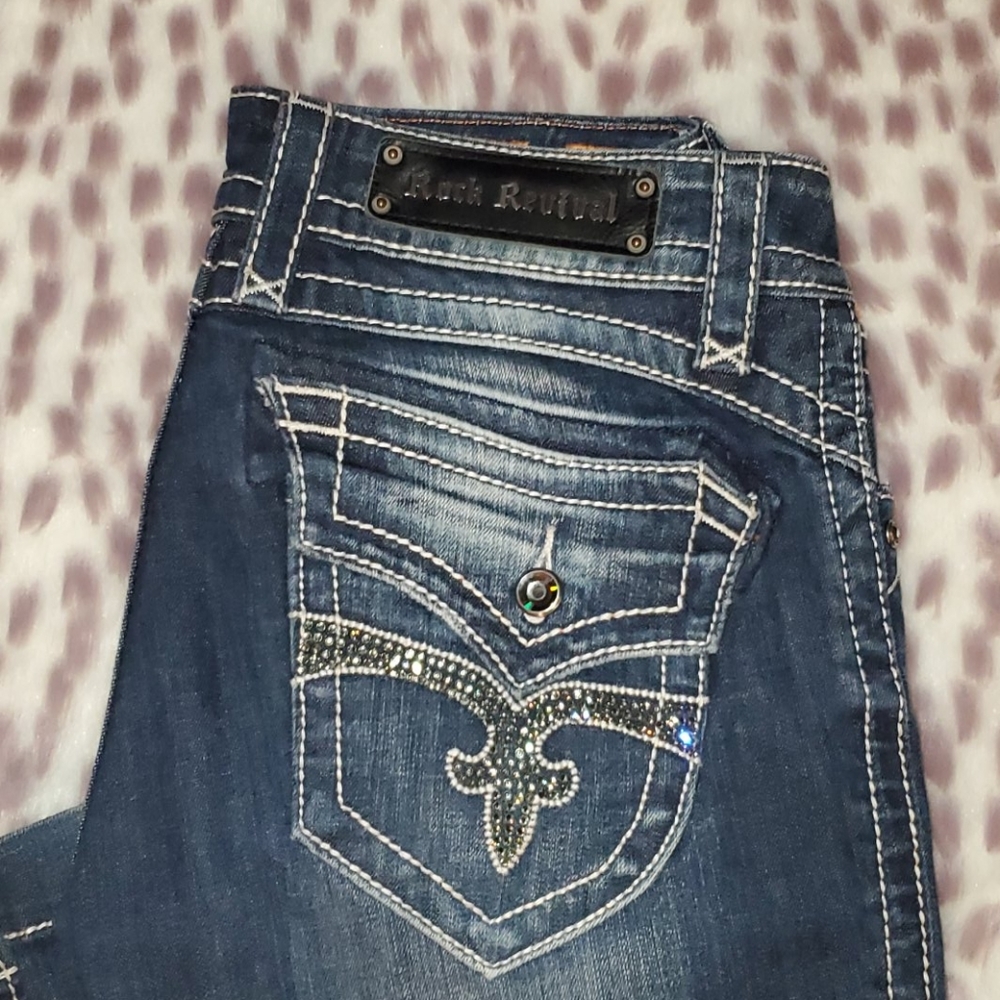 ROCK REVIVAL size 30 wide leg,  Scarlett